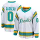 Men's Andre Gasseau San Jose Sharks ＃0 Breakaway White Special Edition 2.0 Jersey
