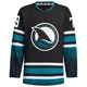 Men's Samuel Laberge San Jose Sharks ＃79 Authentic Black Alternate Primegreen Jersey