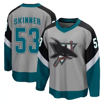Youth Jeff Skinner San Jose Sharks ＃53 Breakaway Gray 2020/21 Special Edition Jersey